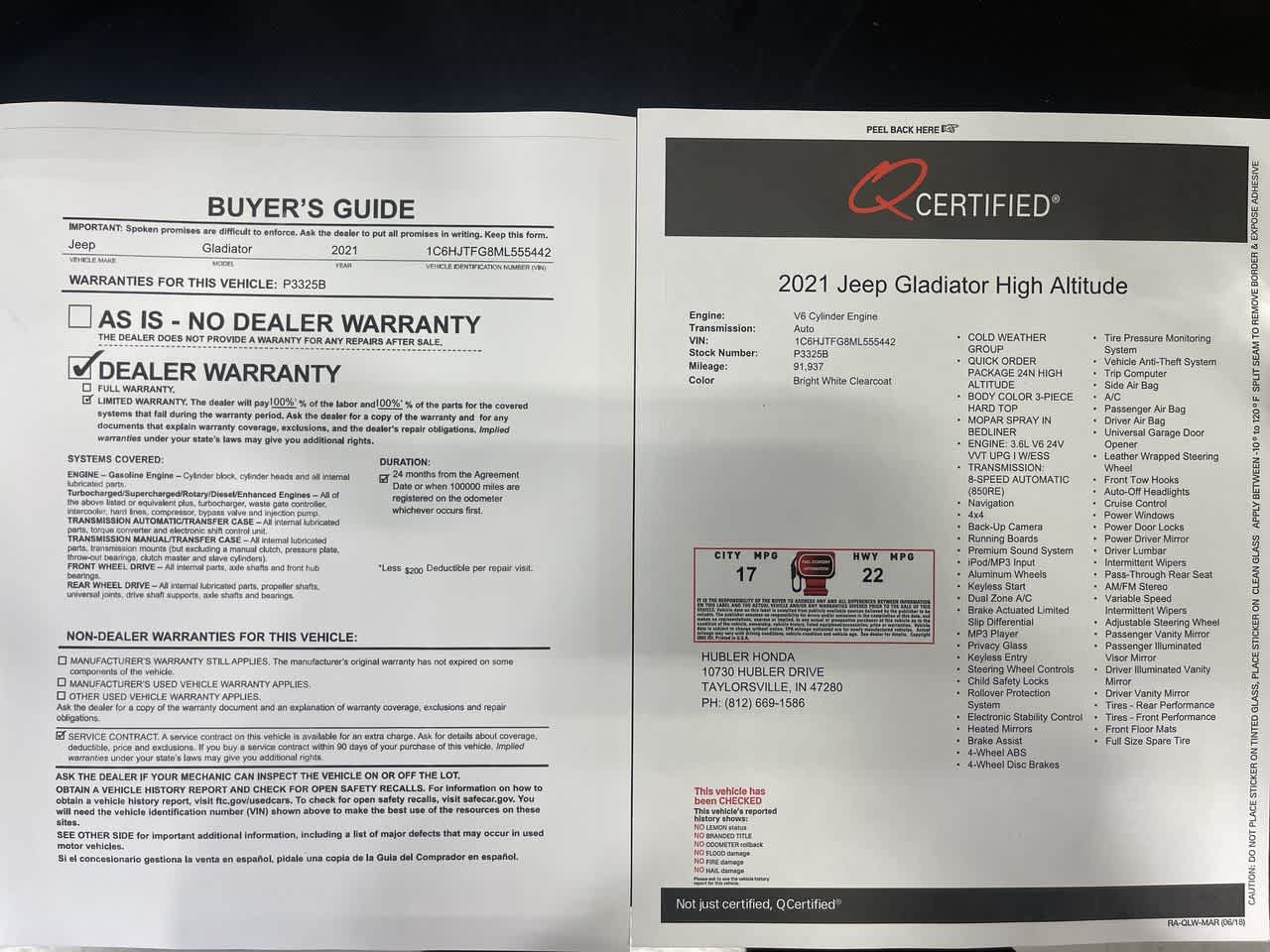 2021 Jeep Gladiator High Altitude