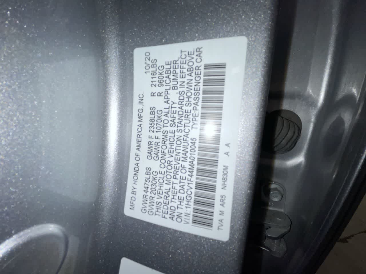 2021 Honda Accord Sport SE