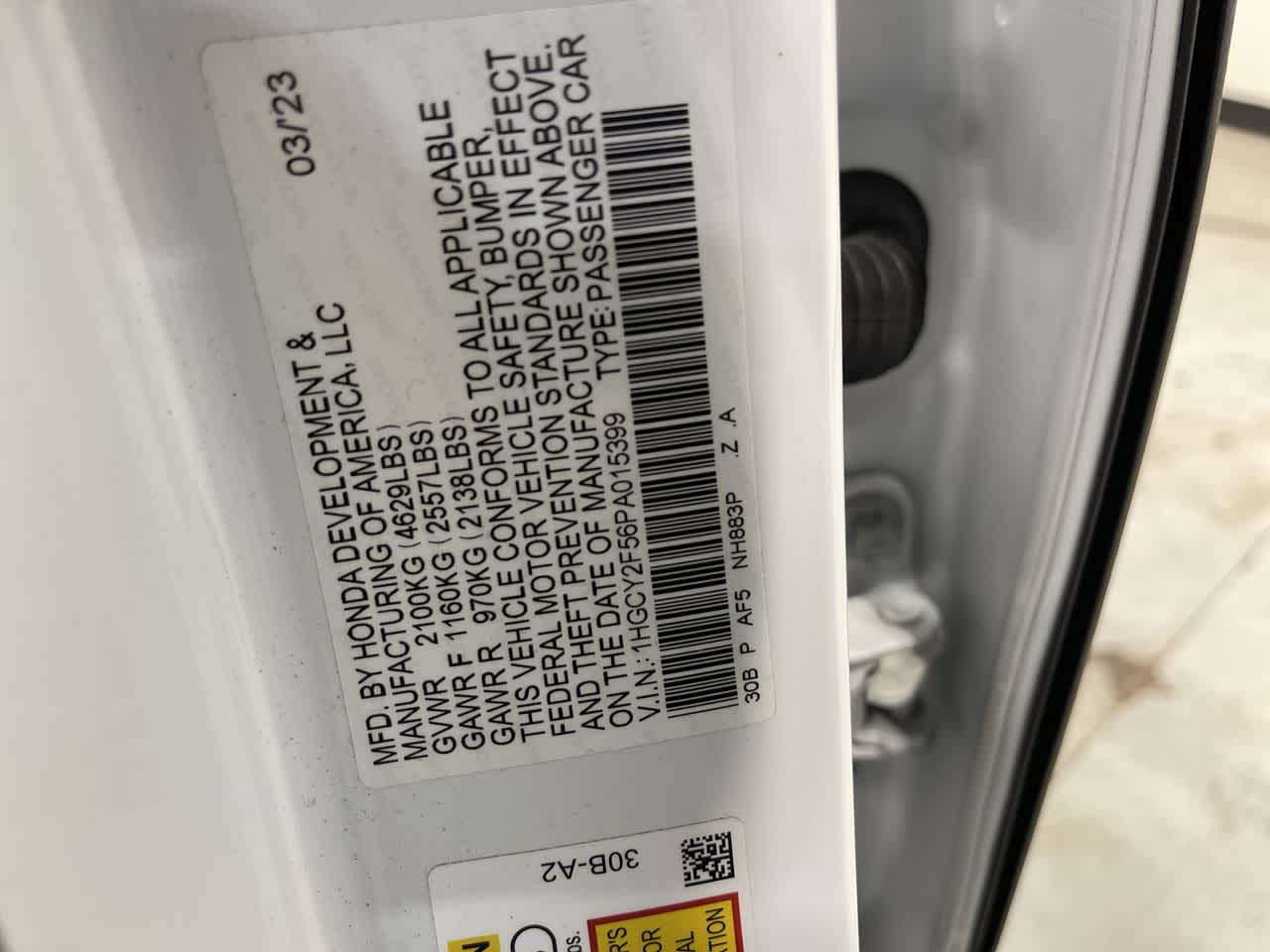 2023 Honda Accord Hybrid Sport