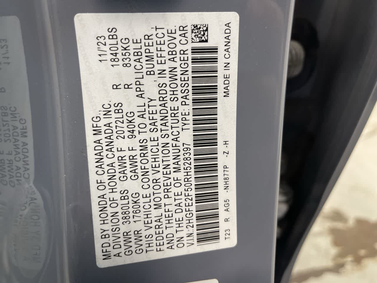 2024 Honda Civic Sport