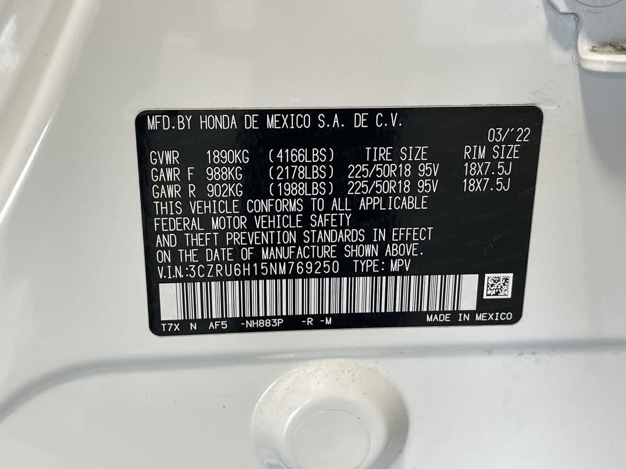 2022 Honda HR-V Sport