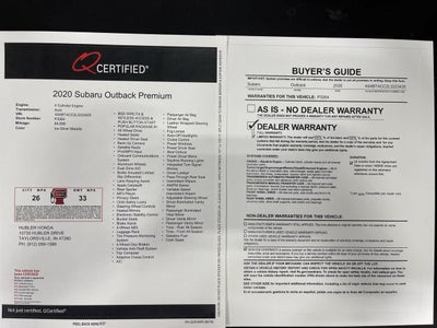 2020 Subaru Outback Premium