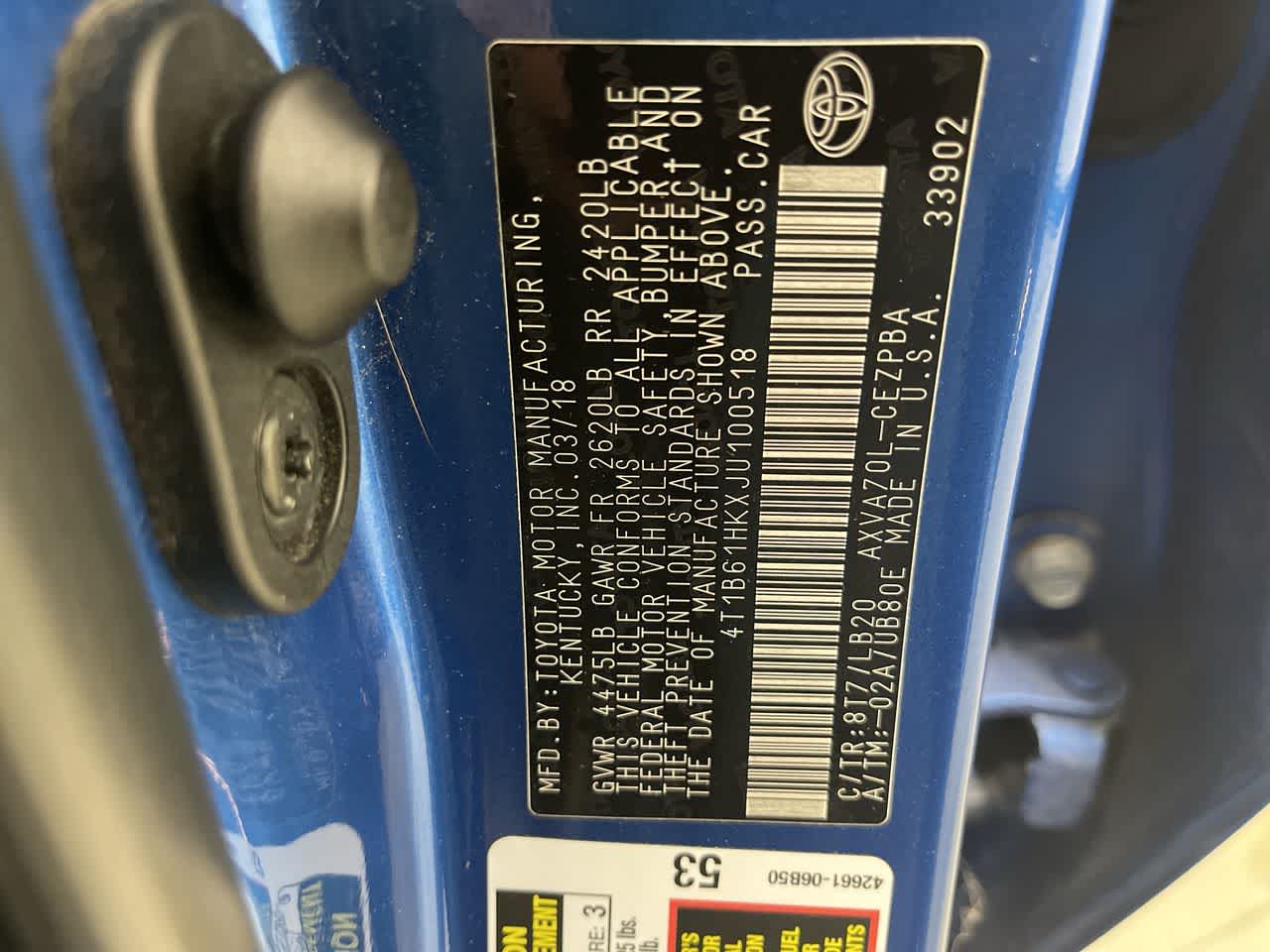2018 Toyota Camry XSE