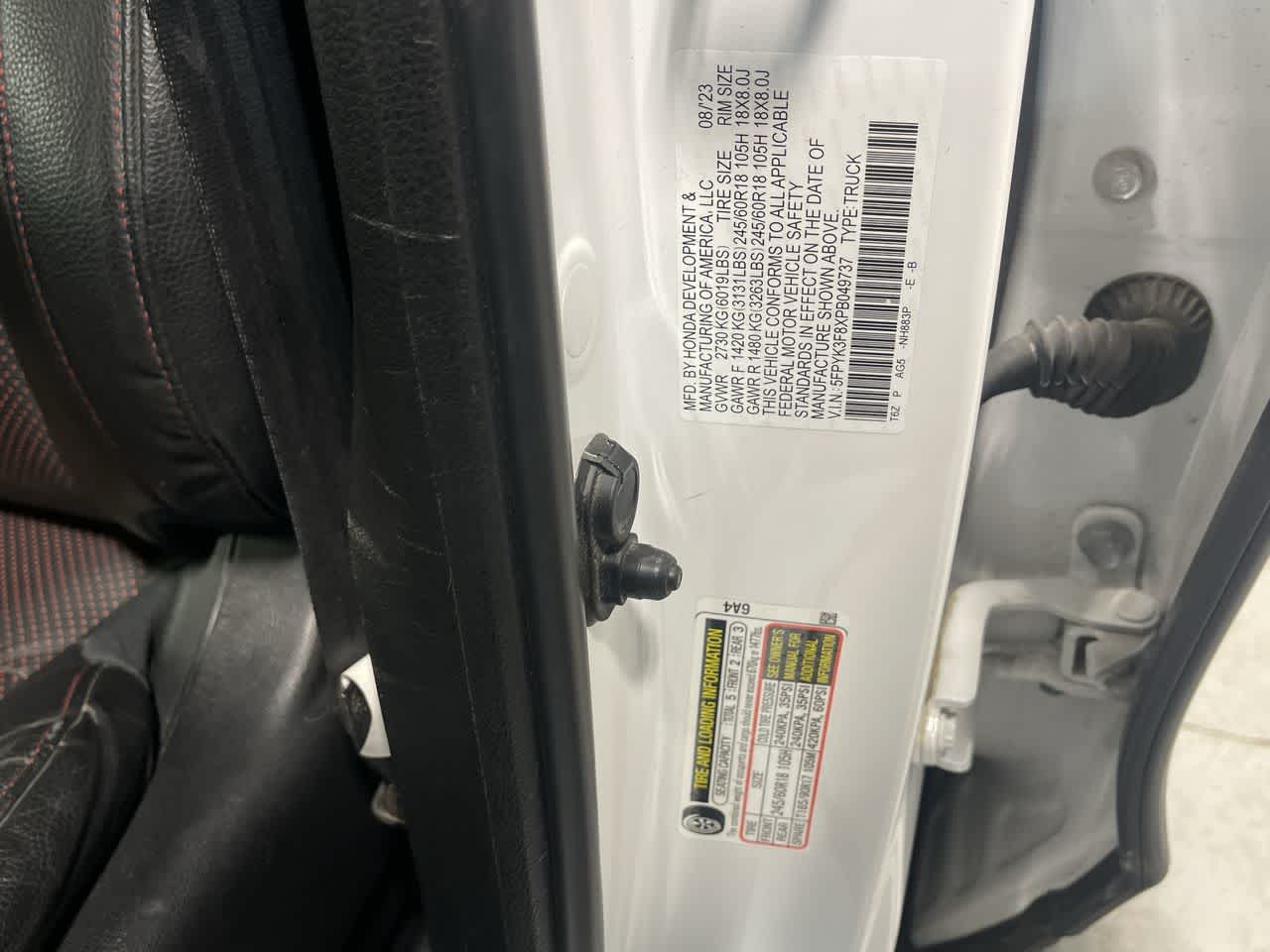 2023 Honda Ridgeline Black Edition