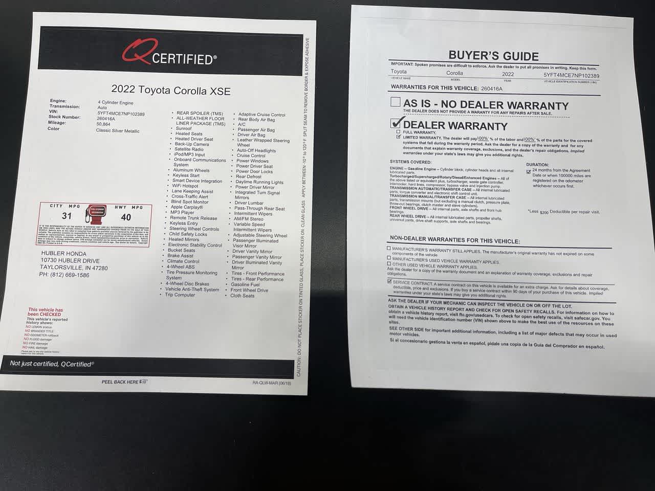 2022 Toyota Corolla XSE