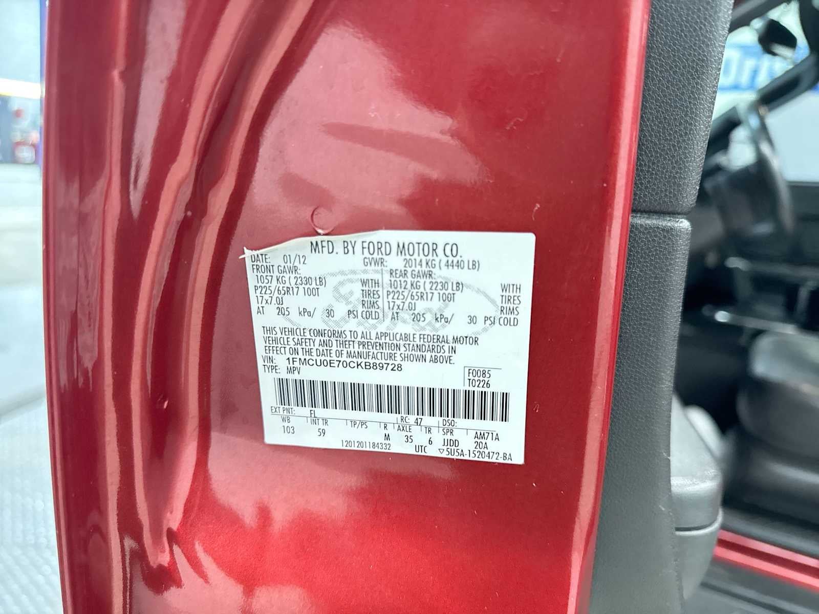 2012 Ford Escape Limited