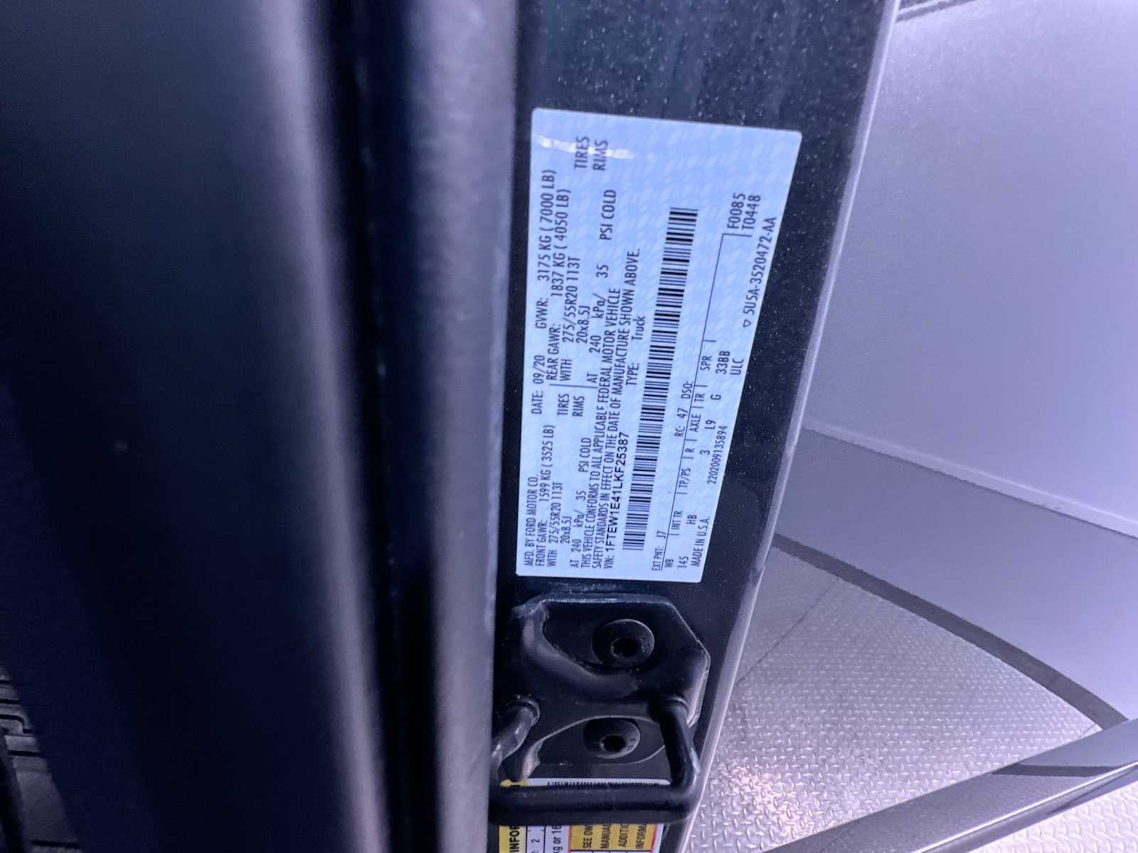 2020 Ford F-150 LARIAT