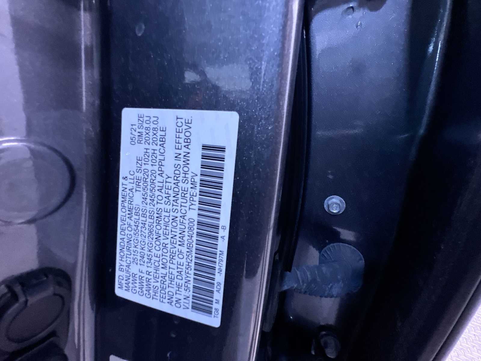 2021 Honda Pilot Special Edition