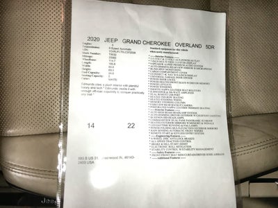 2020 Jeep Grand Cherokee Overland