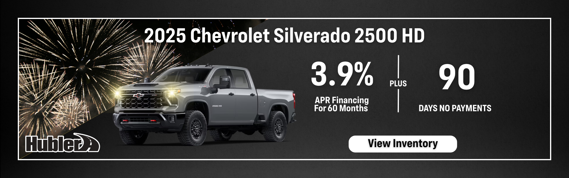 2025 Silverado 2500 HD – 3.9% APR for 60 Months